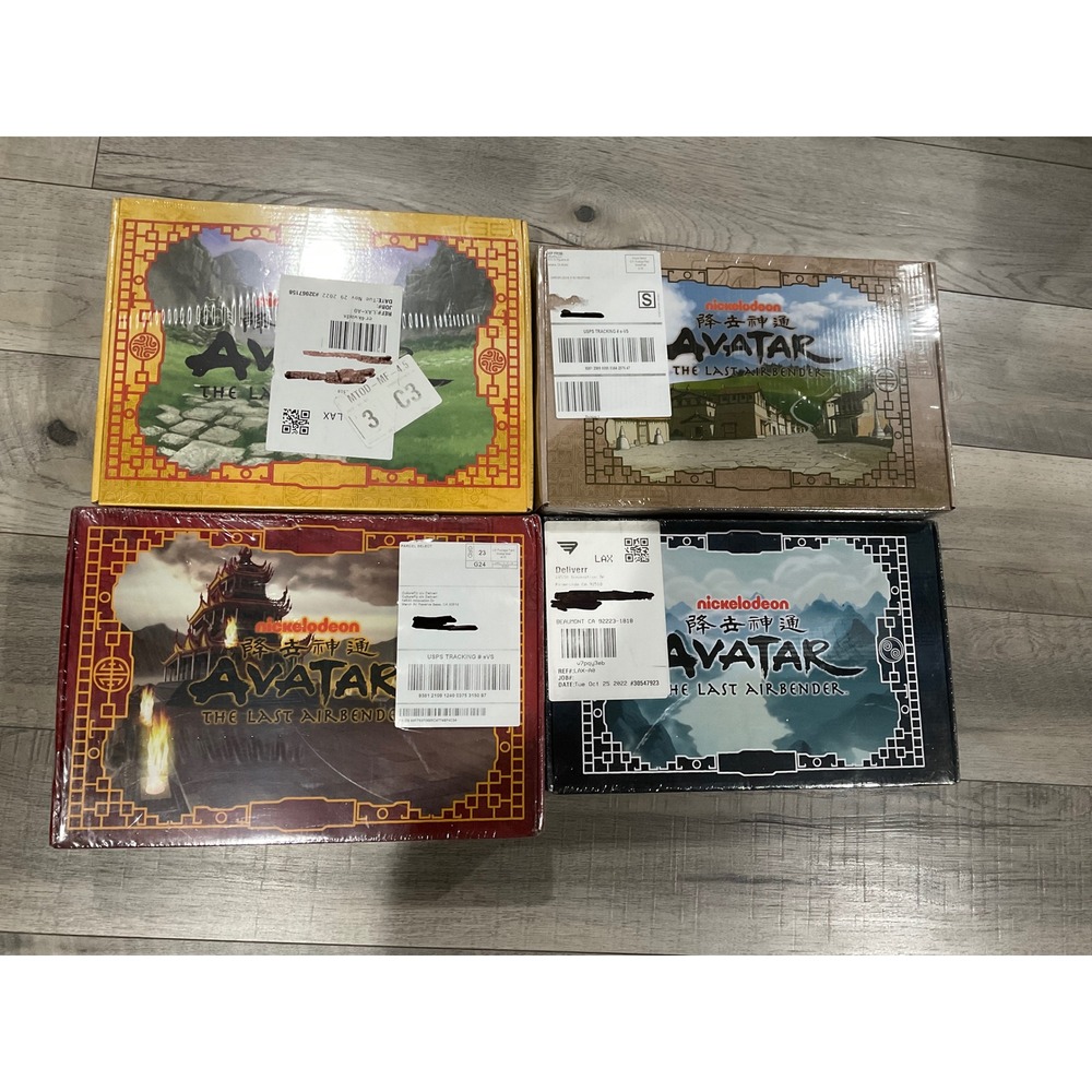 CultureFly Avatar The Last Airbender Collector Box Set All 4 Elements Sealed L